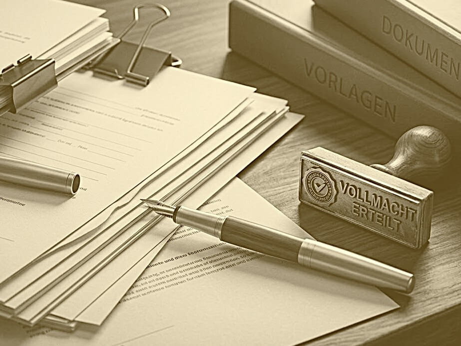 Vollmachten und Vorlagen